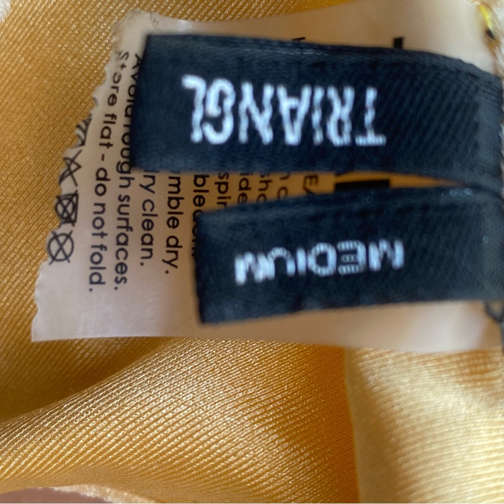 Triangl Golden Yellow Velvet Bikini Top - Picture 4 of 4